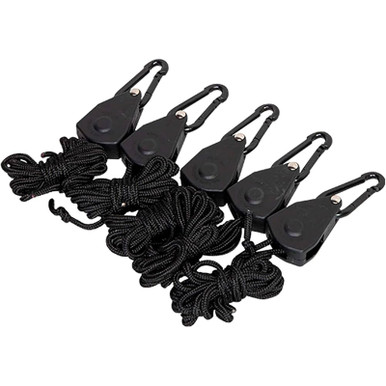 Ameristep Quick-Cinch Ratchet Tie Downs, 5-Pack, Black, one Size