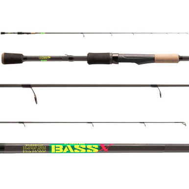 St. Croix BAS68MXF Bass X Spinning Rod Black
