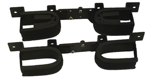 Rugged Gear Gun Rack Overhead Black Steel Holds 2 /Shotgun