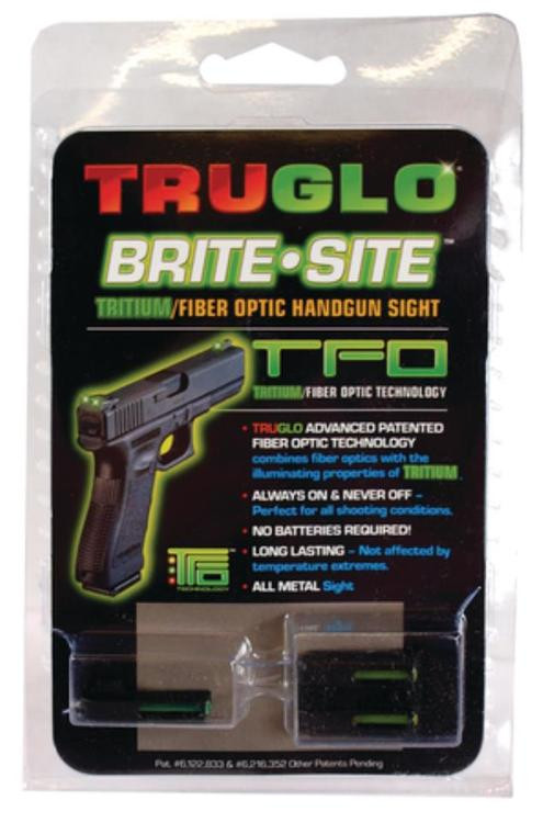 Truglo, Brite-Site, Tritium/Fiber Optic, Sight, S&W M&P, Green Front, Yellow Rear Sight