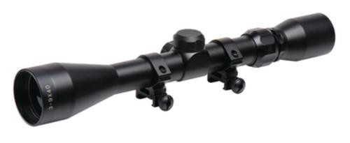 Truglo, TRUSHOT 3-9X40mm, 1" Maintubem Duplex Reticle, Black, Includes Weaver Rings