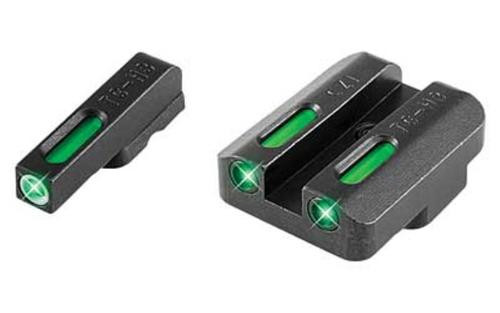 Truglo Sight Set, CZ 75 Series, TFX Tritium / Fiber Optic, Green