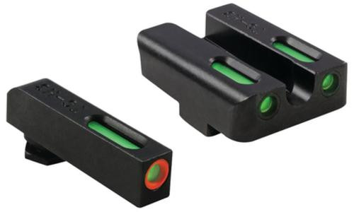 Truglo Brite-Site TFX Pro for Glock, Green Rear Green with Orange Focus Lock Front Sight