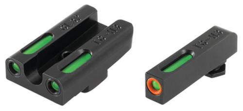 Truglo Brite-Site TFX Pro for Glock 42/43 Green Rear Green with Orange Focus Lock Front Sight