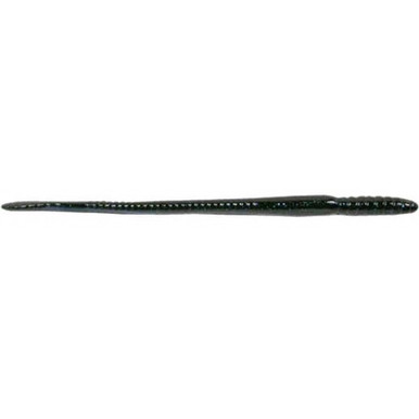 Roboworm Straight Tail Worm Soft Plastic Worm 8 pack Midnight 7"
