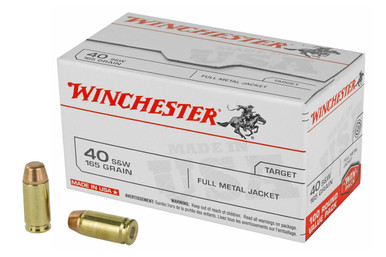 Winchester USA 40 S&W 165 Grain FMJ - 100 Round Value Pack - USA40SWVP