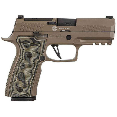 Sig Sauer P320 AXG Scorpion 9mm Luger 3.9in FDE 17+1 Rounds Pistol, 320AXGCA-9-CW-SCPN-R2