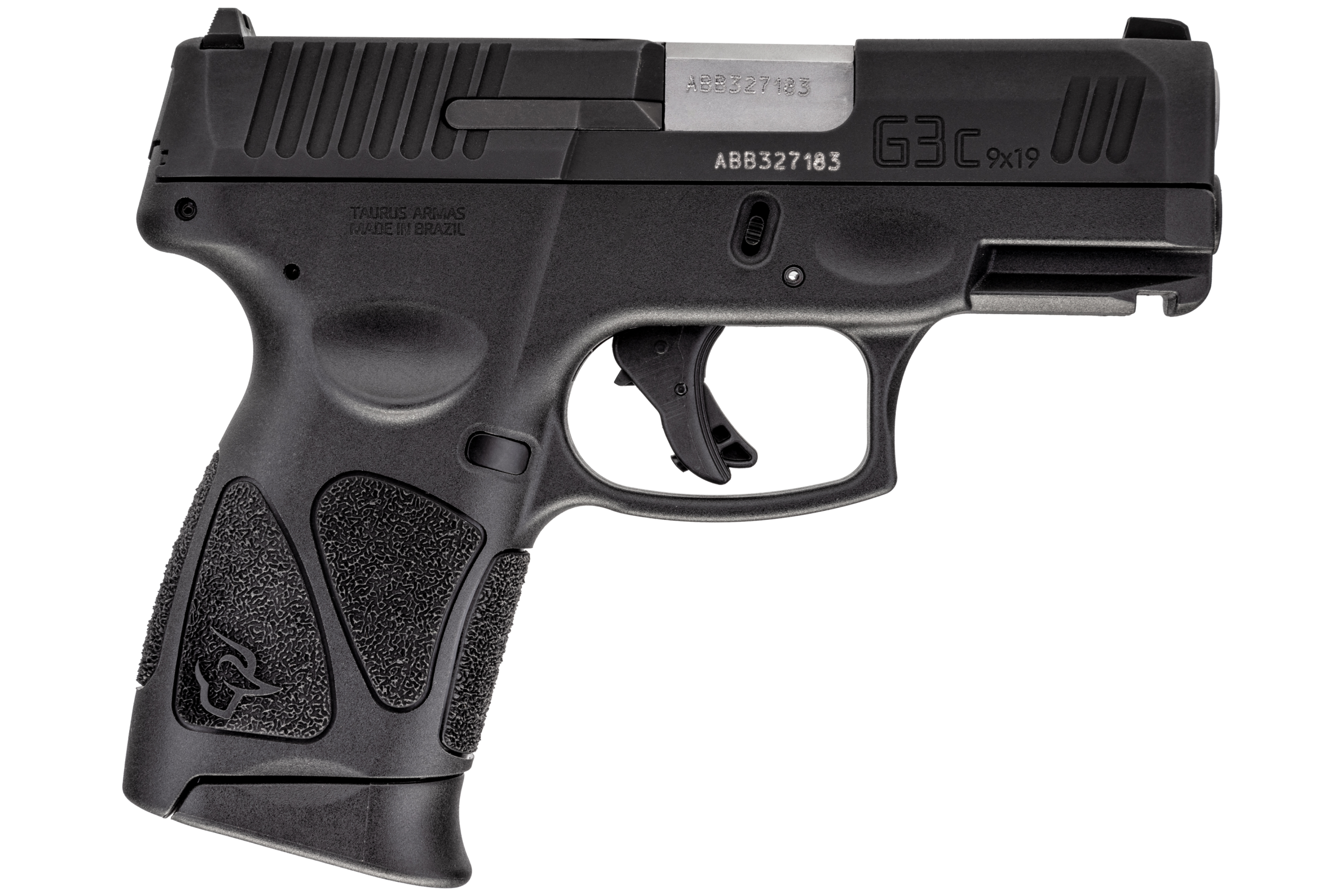 Taurus G3C Compact Pistol 1G3C931, 9mm Luger, 3.2", Black Frame, Black Finish, 12 Rds