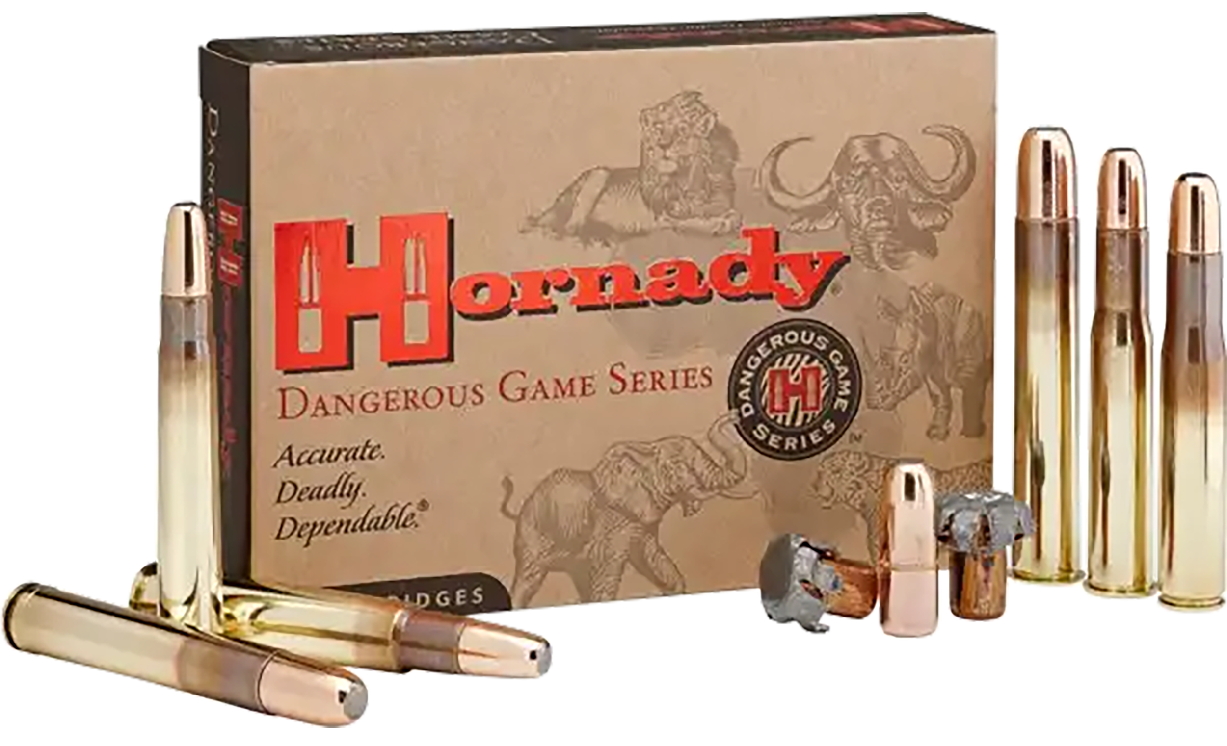 Hornady Dangerous Game Rifle Ammunition 82667, 416 Ruger, DGX Bonded, 400 gr, 2400 fps, 20 Rd/Bx