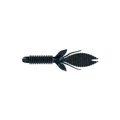 Big Bite Baits BFE 4 1/2 inch Soft Plastic Creature Bait 6 pack BLACK BLUE FLAKE 4.5"