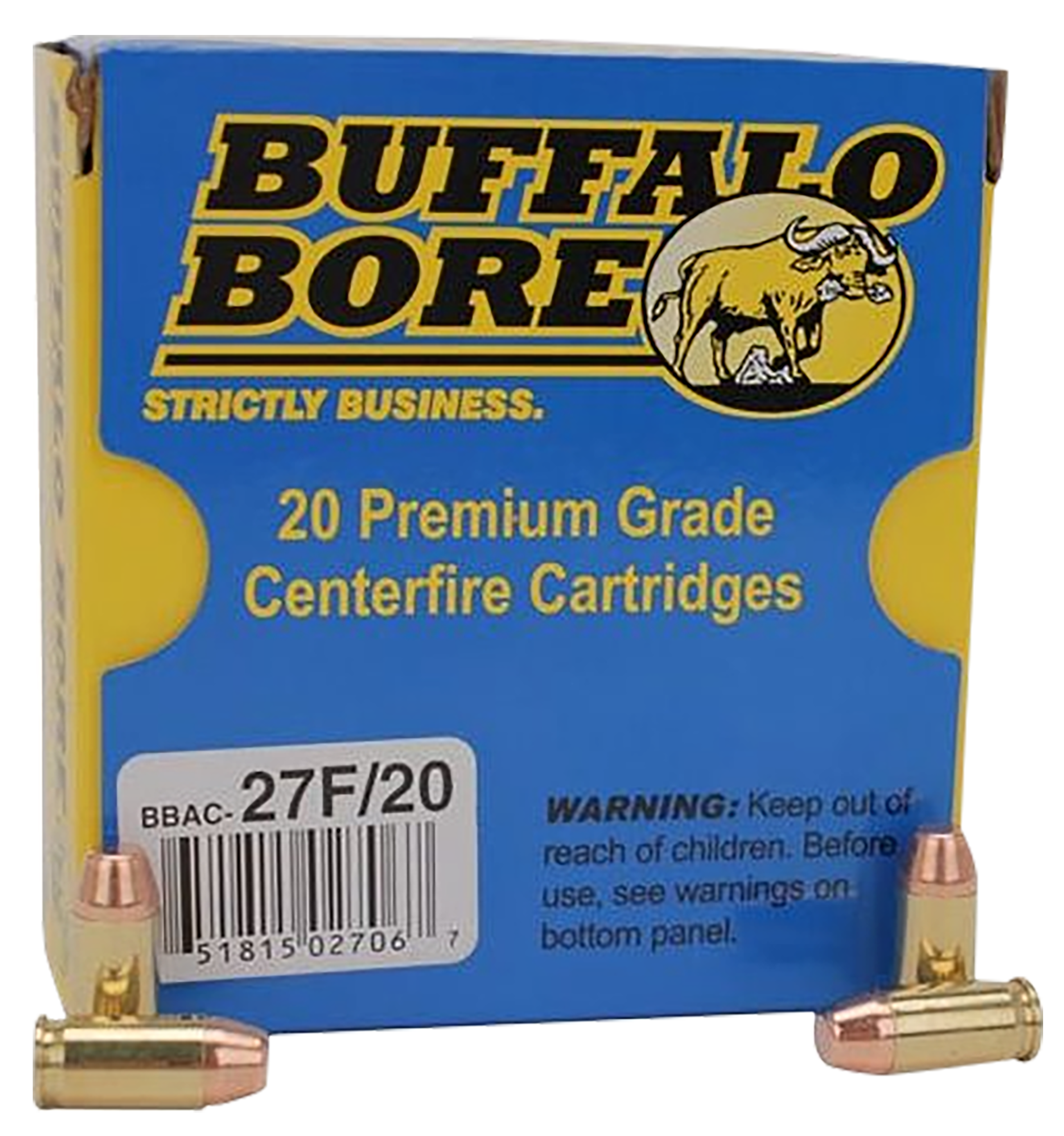Buffalo Bore Ammunition Standard Pressure Strictly Business .380 ACP 95gr FMJFN 20 Rd Box - Box or Case
