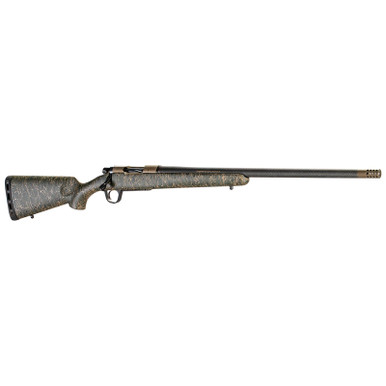 Christensen Arms Ridgeline 6.5 PRC Bolt-Action Rifle with Bronze Receiver and Green/Black/Tan Stock
