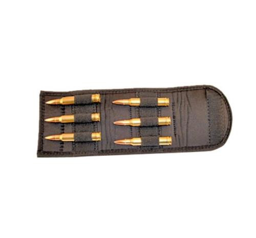 Grovtec Folding Cartridge Holder Any Magn Rifle Black Elastic/Nylon