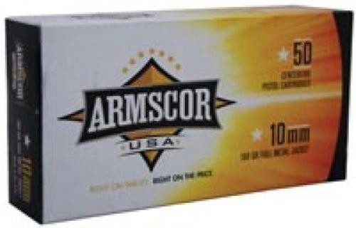 Armscor USA 10mmAuto 180gr Full Metal Jacket 50 Per Box/20 Case