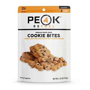 Peak Refuel Dessert Bites Peanut Butter Chocolate Chip Cookies High Protein Snack Packs (Cookie 1-Pack)