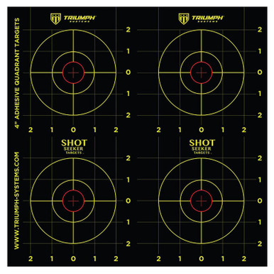 Triumph Shot Seeker Sight-In Targets Adhesive Hi-Vis 10 Pack