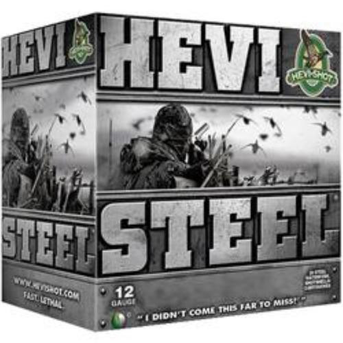 HEVI-Shot, HEVI-Shot, HEVI-Steel, 12 Ga 3", Max Dram, 1 1/4 oz, BB, 25Rd Box