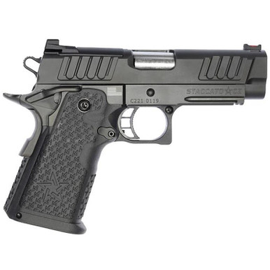 Staccato C2 DPO Optics Ready 9mm 3.9" 2011 G2 Officer DLC Black 16 Rnd