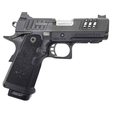 Staccato 2011 Cs 9mm 3.5" Stainless Barrel 2 Mags Al Frame Optic Ready Dlc Slide G2 Grip