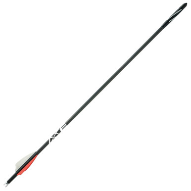 Axe 20" Carbon Crossbow Bolt 4" Vanes with Lighted Nock Black Pack of 3