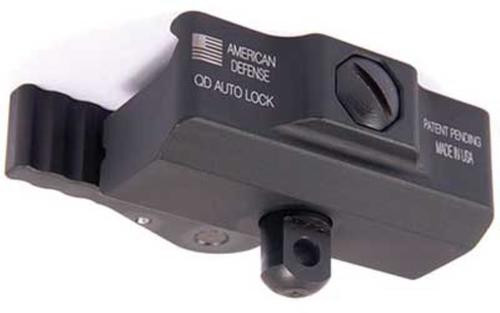 American Defense Mount, Picatinny, For Harris Bipod, Quick Release, Black