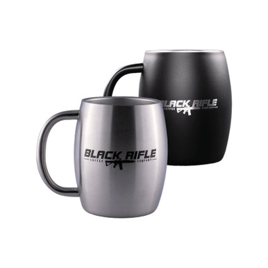 Black Rifle Stainless Steel Mug Silver 13oz
