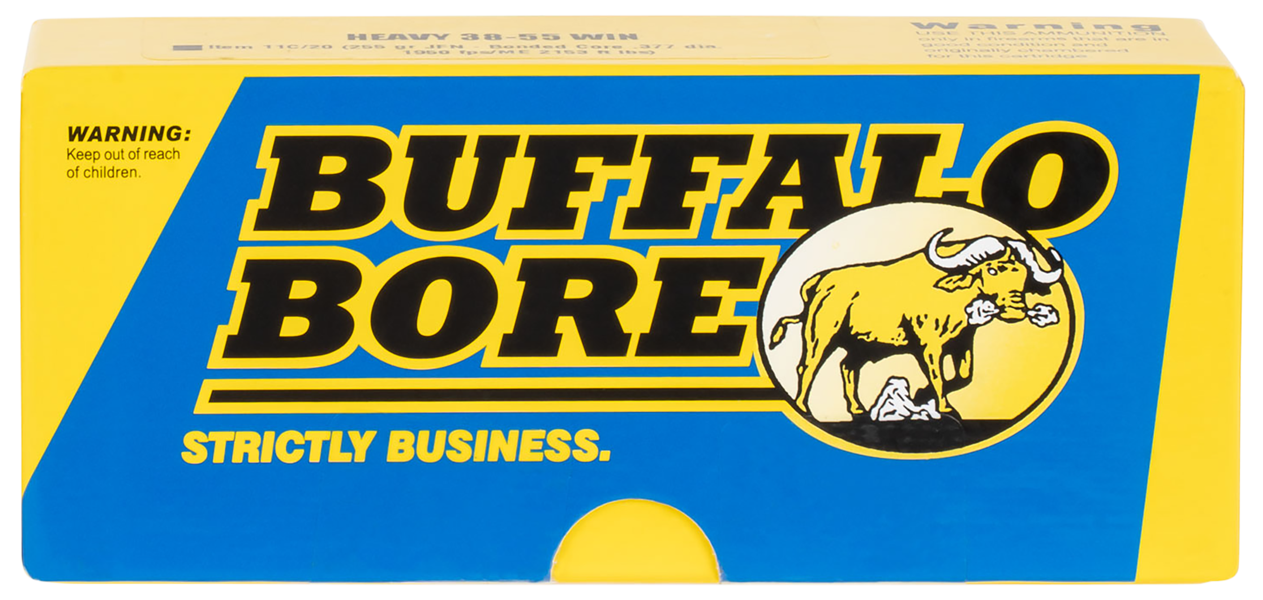 Buffalo Bore Ammunition Strictly Business Heavy 38-55 Win 255gr Semi-Jacketed Flat Point 20 Rd - Box or Case