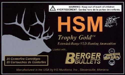 HSM Trophy Gold 308 Win BTHP 168 gr, 20Rds