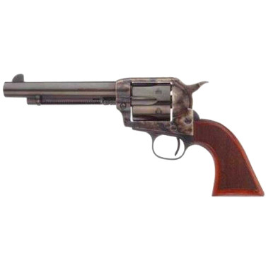 Taylor Uberti Short Stroke Runnin' Iron 1873 Revolver 45 Long Colt With Low Flat Hammer Spur Checkered Grip And Case Hardened Frame 5.5" Barrel Model 556213