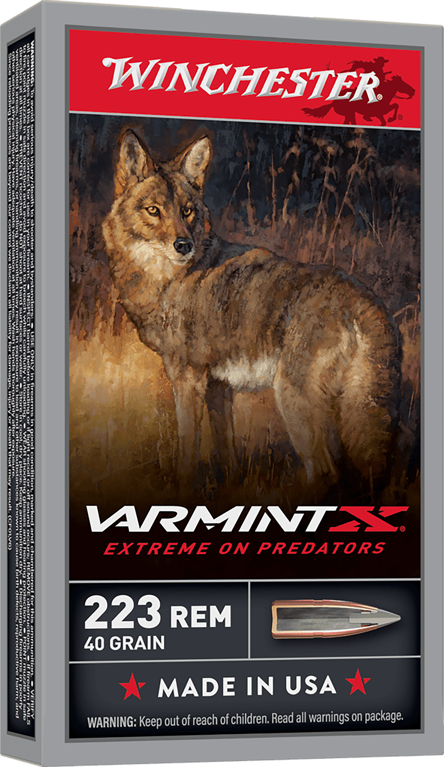 Winchester Ammo Varmint X 223 Rem 40gr Polymer Tip Rapid Expansion 20 Rd - Box or Case