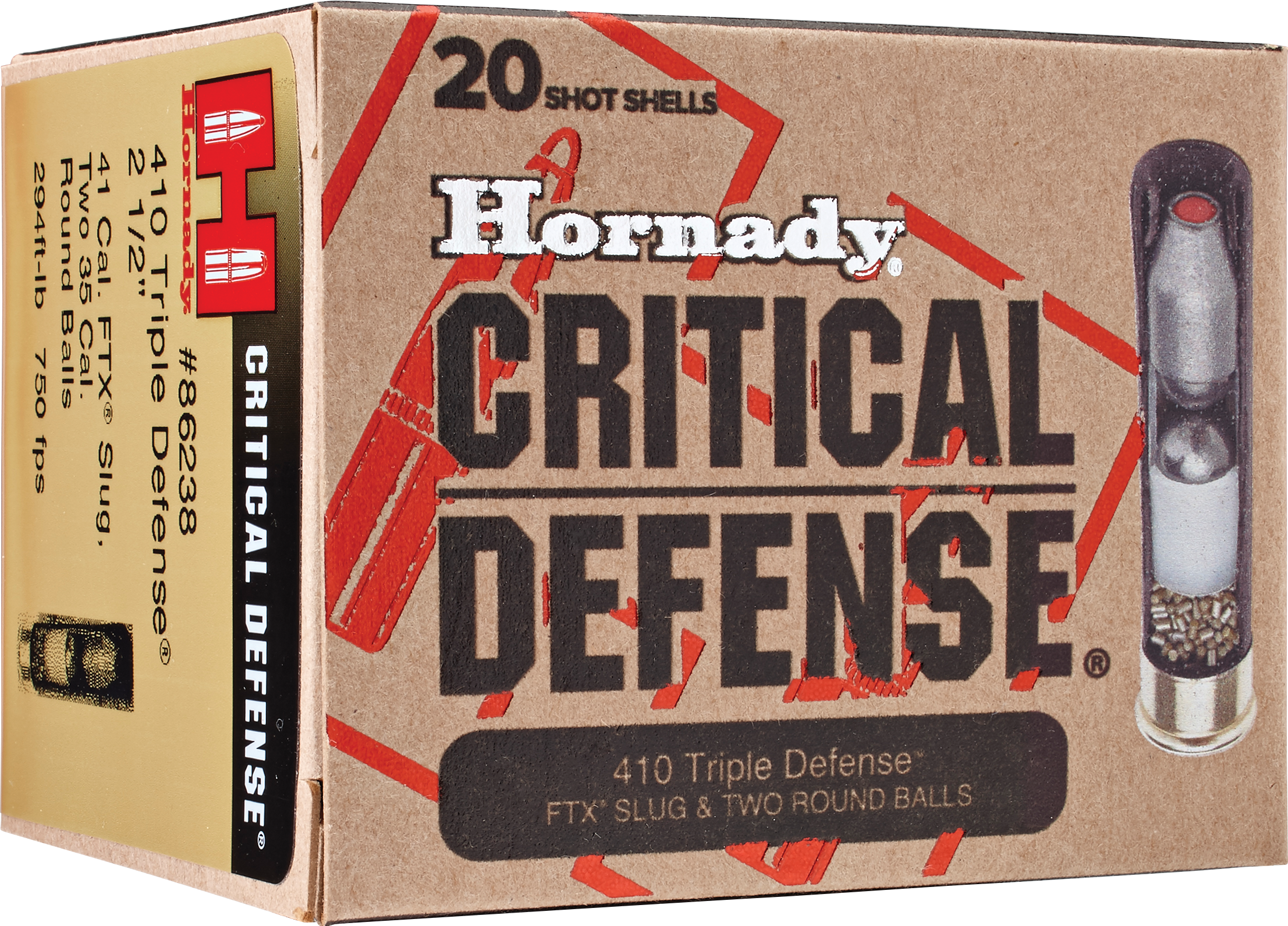 Hornady Critical Defense Triple Defense 410 Gauge 2.50" 20 Rd - Box or Case