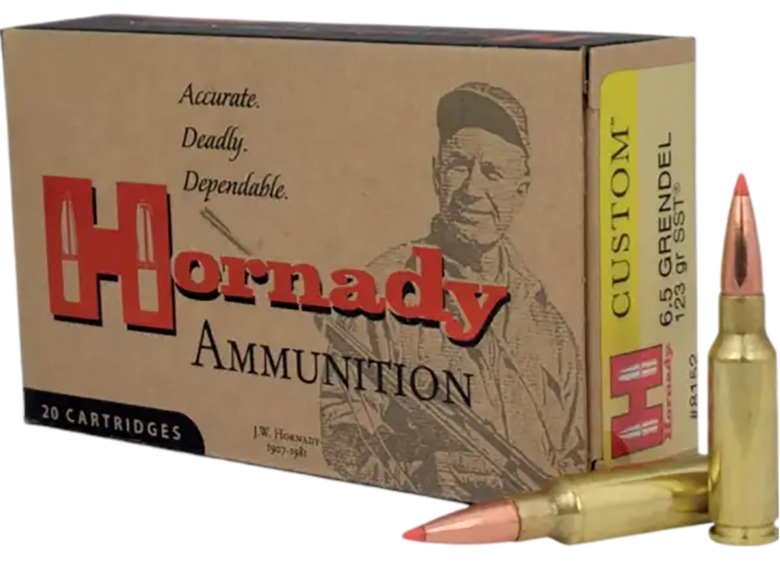 Hornady Custom 6.5 Grendel 123gr SST - Box or Case