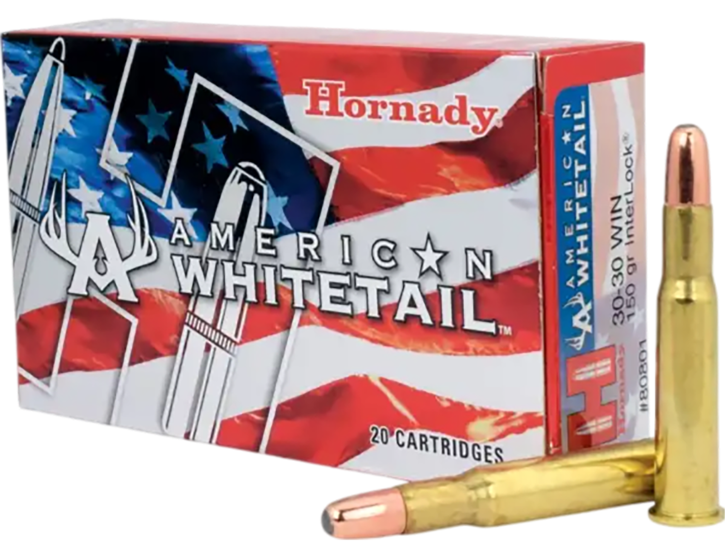 Hornady American Whitetail 30-30 Win 150gr InterLock Round Nose - Box or Case