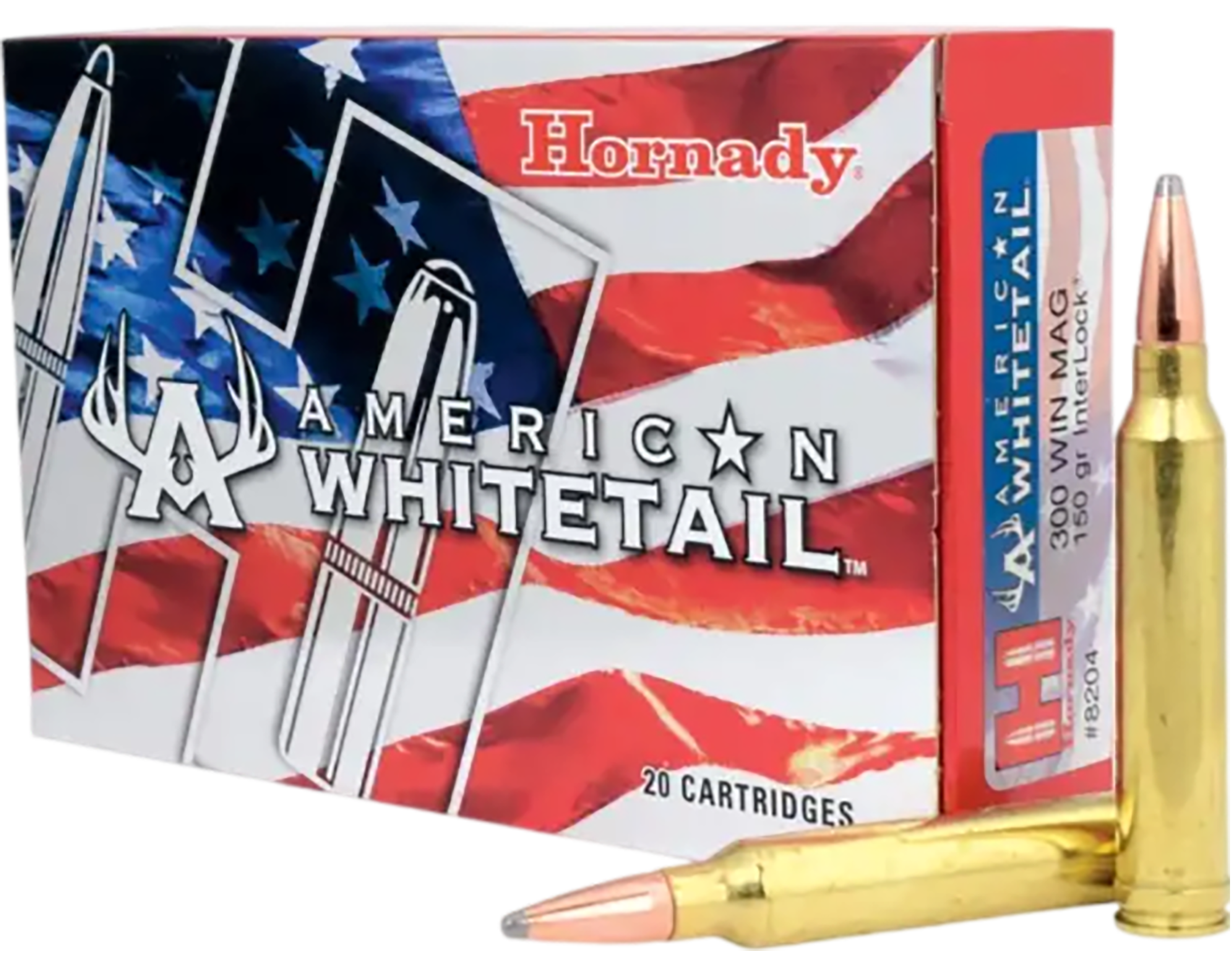 Hornady American Whitetail 300 Win Mag 150gr InterLock Spire Point - Box or Case