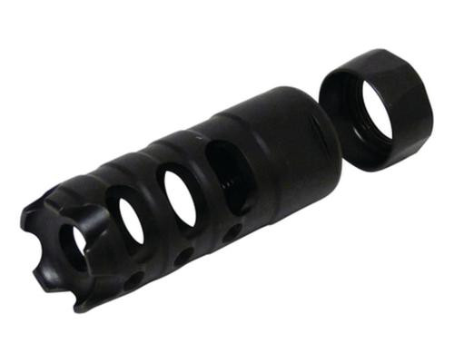 POF-USA Three Chamber Muzzle Brake and Locknut Kit .308 Caliber Black