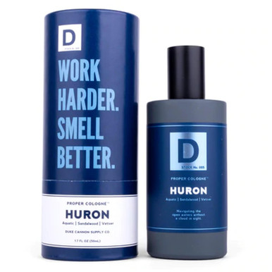 Duke Cannon Supply Co. Aquatic & Warm Woods Huron Men's Proper Cologne - 1.7 fl oz