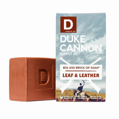 Duke Cannon 10 Oz. Leaf & Leather Big Ass Brick Of Soap