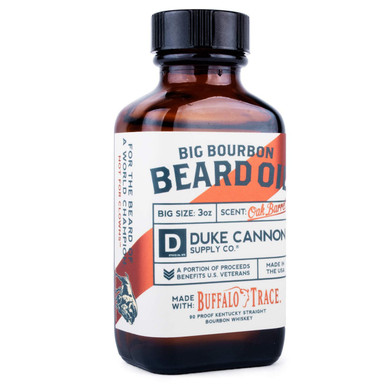 Duke Cannon Supply Co. Big Bourbon Beard Oil, 3oz - Oak Barrel Scent