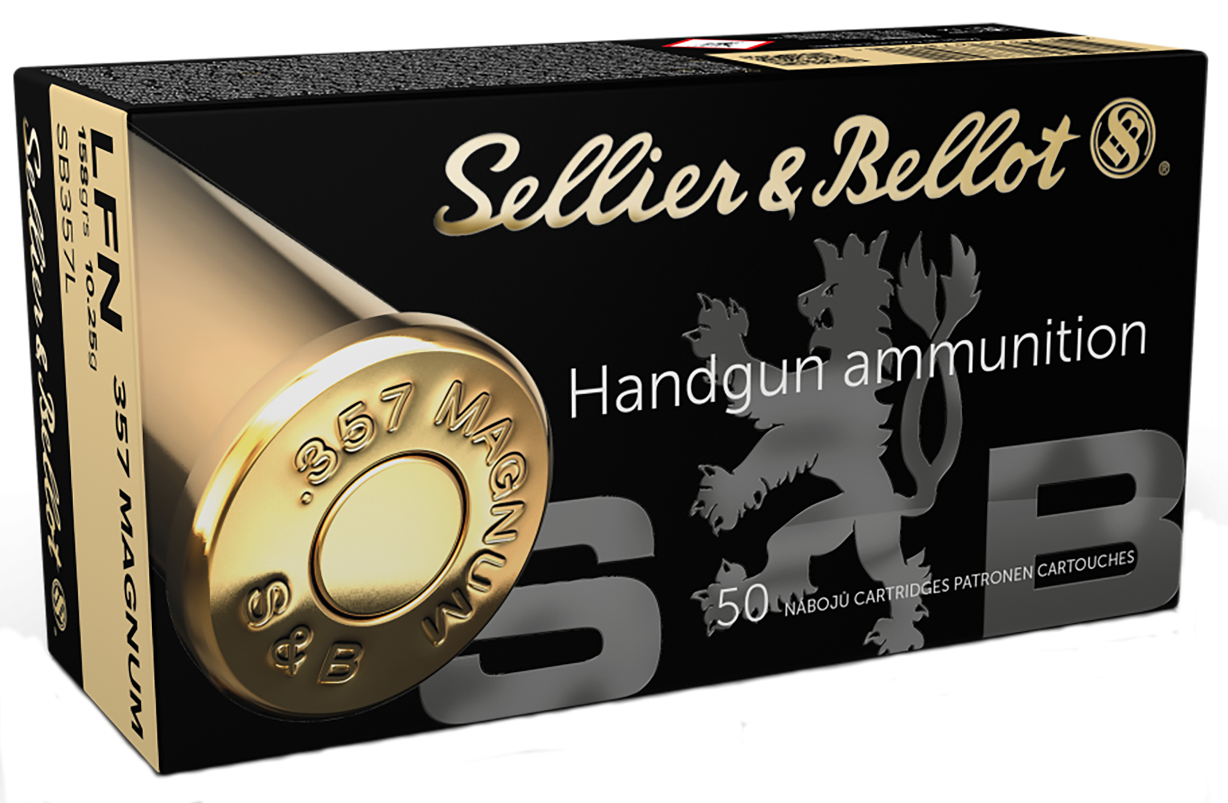 Sellier & Bellot SB357L 357 Mag 158gr Lead Flat Nose 50 Rd - Box or Case