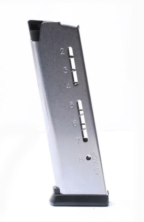 Wilson Combat 1911 Elite Tactical Magazine, 45 ACP, Full-Size, 8 Round, ETM Base Pad