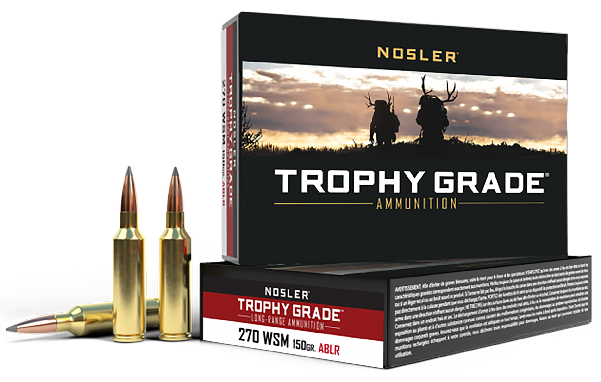 Nosler Trophy Grade Long-Range 270 WSM 150gr AccuBond Long Range 20-Rd/Box - Box or Case