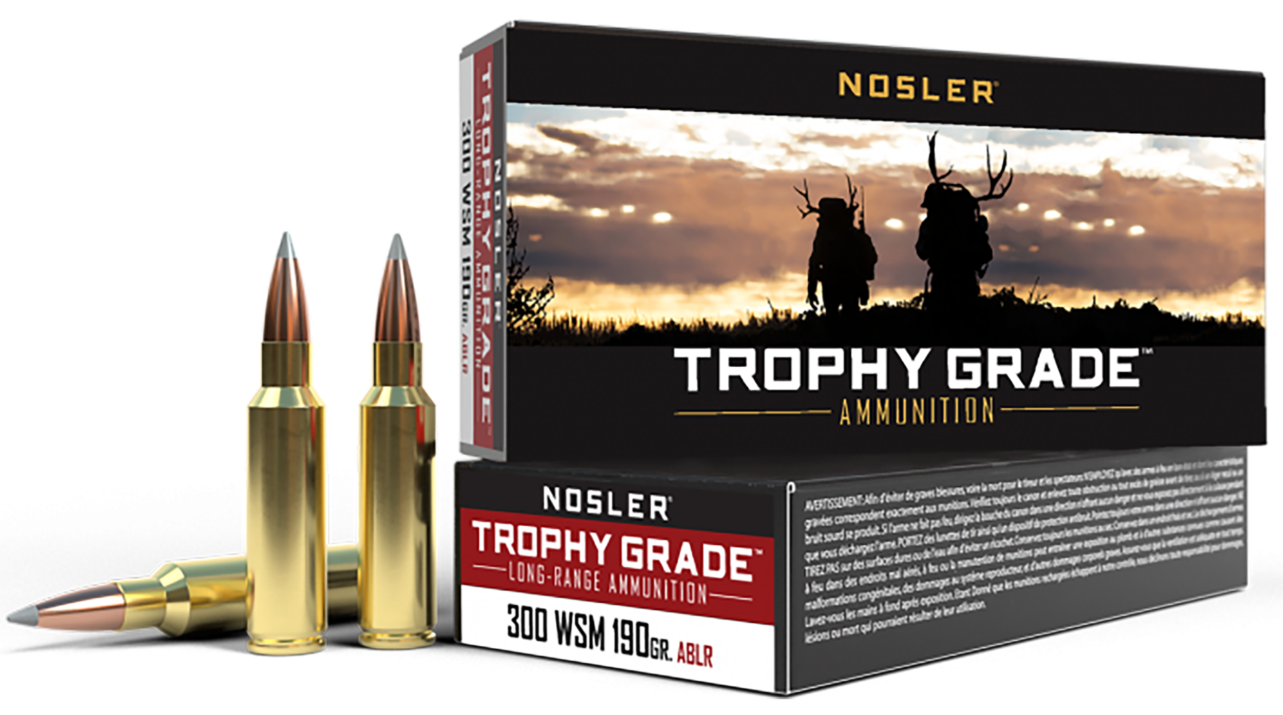 Nosler Trophy Grade Long-Range 300 WSM 190gr AccuBond Long Range 20-Rd/Box - Box or Case