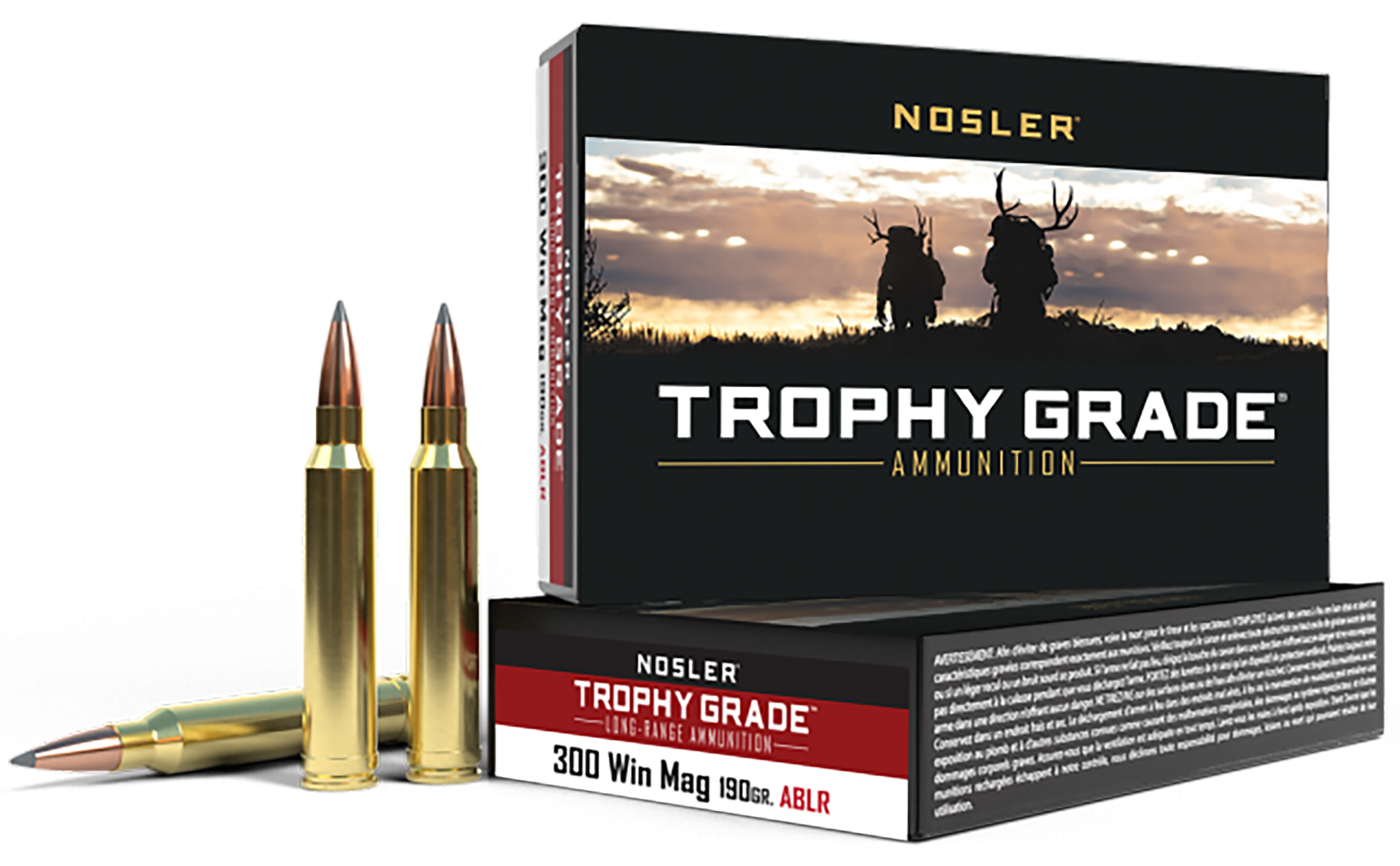 Nosler Trophy Grade Long-Range 300 Win Mag 190gr AccuBond Long Range 20-Rd/Box - Box or Case