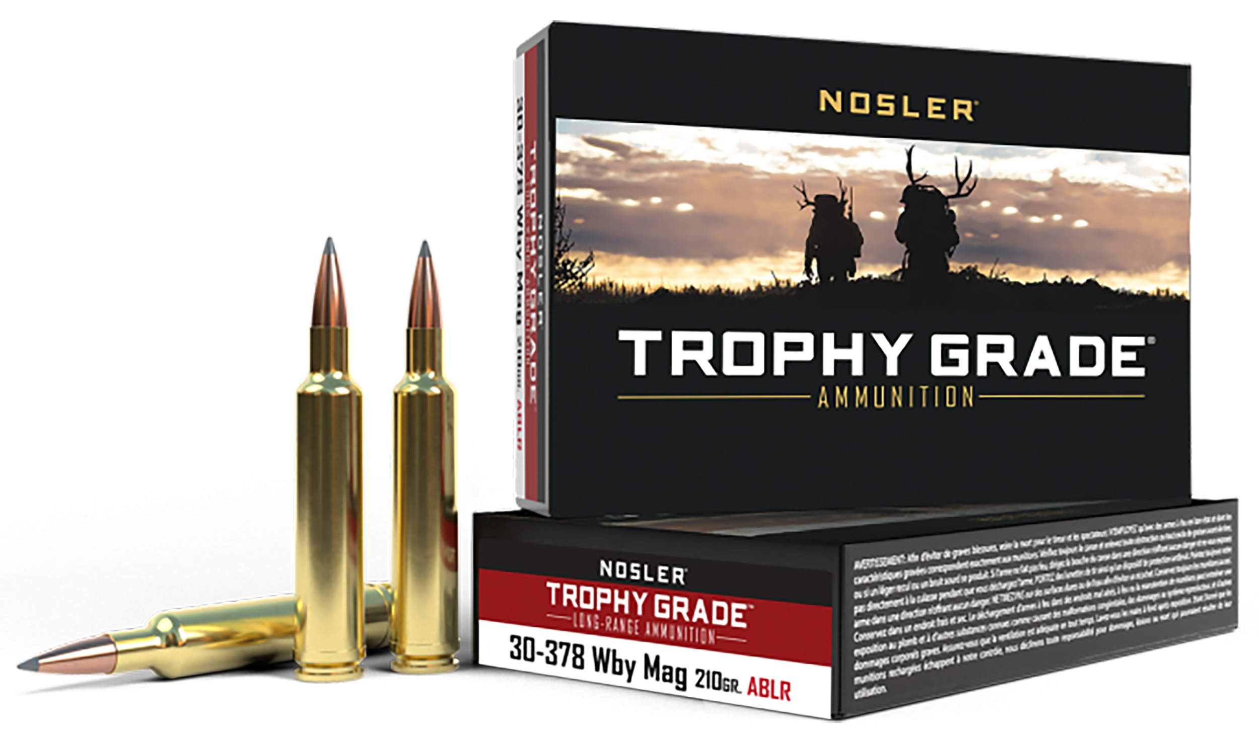 Nosler Trophy Grade Long-Range 30-378 Wthby Mag 210gr AccuBond Long Range 20-Rd/Box - Box or Case