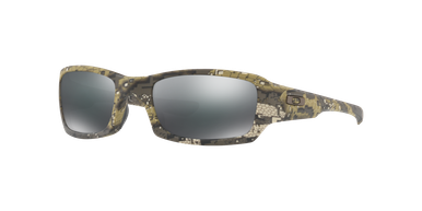 Oakley Standard Issue Fives Squared Desolve Bare Camo Sunglasses - Desolve Bare Camo Frame with Black Iridium Lenses