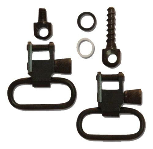 Grovtec Mossberg 500 Forend Band Mount Swivel Set 1" Black Steel