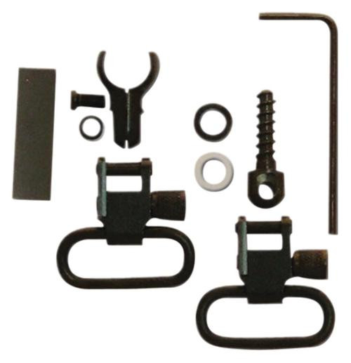 GrovTec , Two Piece Barrel Band, Black Oxide Finish, Black, Includes (2) GT Locking Swivels, (1) .800" - .850" Clip On Stud, (1) Wood Screw Stud, (2) Spacers