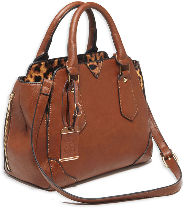 Bulldog Satchel Purse w/Holster BDP024, Chestnut, Holster Fits Small Pistols & Revolvers, Ambidextrous Hand