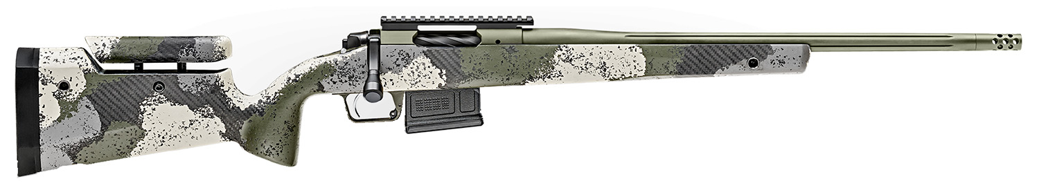 Springfield 2020 Waypoint Rifle BAW9206CMGA, 6mm Creedmoor, 20", Evergreen Camo Adjustable Stock, Green Cerakote Finish, 5 Rds