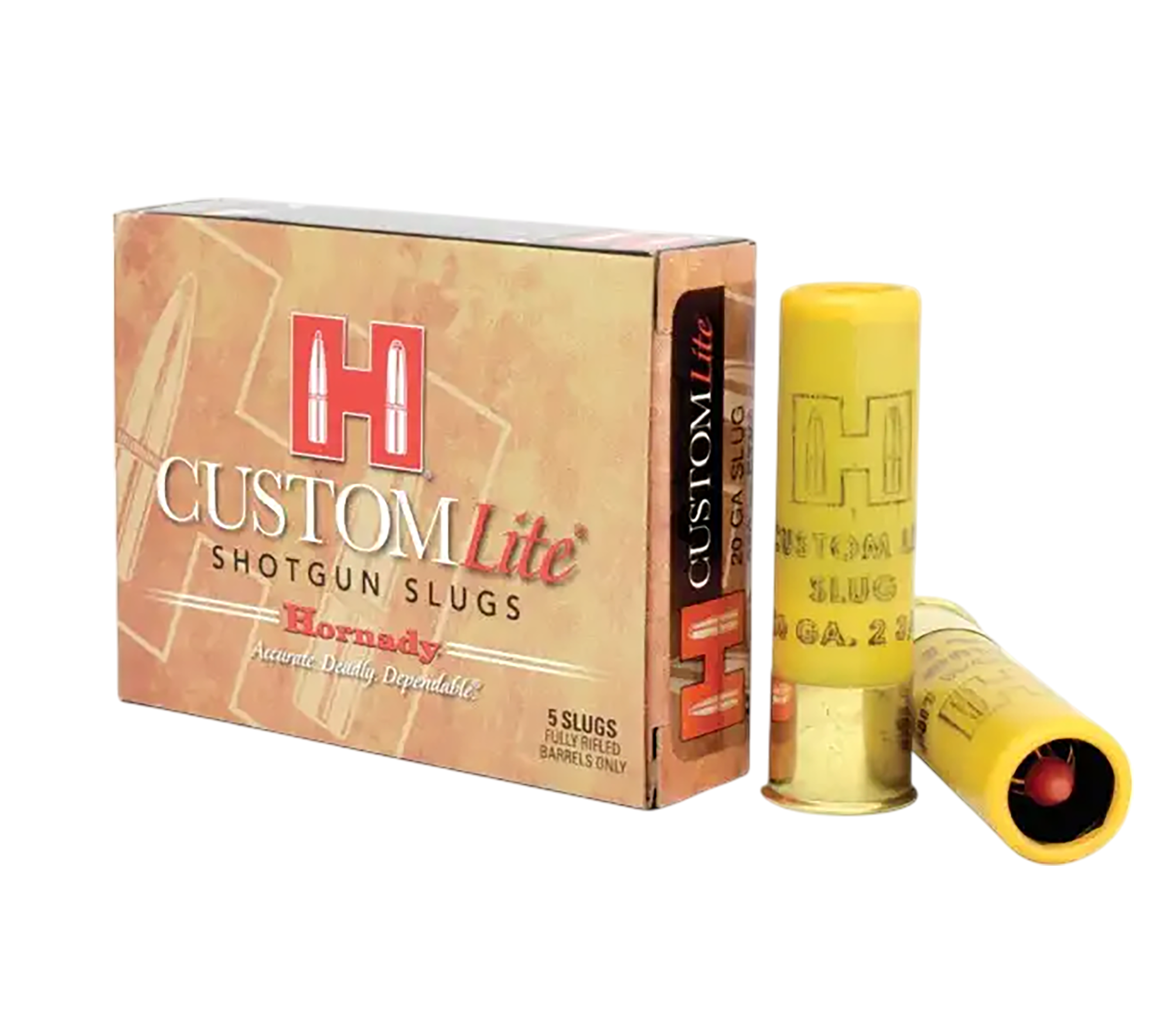 Hornady Custom Lite 20 Gauge 2.75" 250 gr FTX Slug Shot - Box or Case